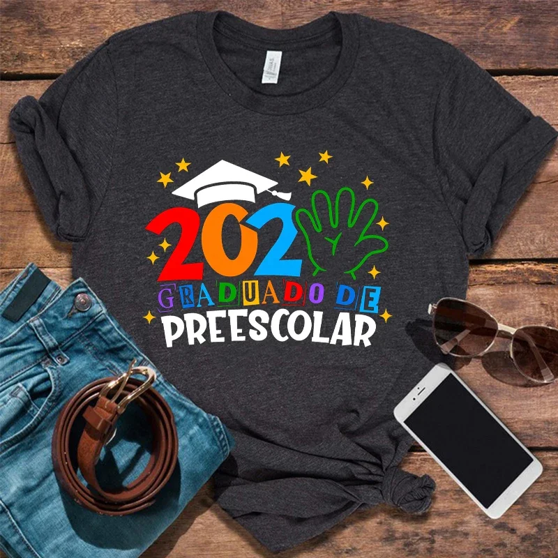 2025 Kindergarten Graduation Shirt Kindergarten Graduation Tee Spanish Kindergarten Graduation Gift Gothic Tops L