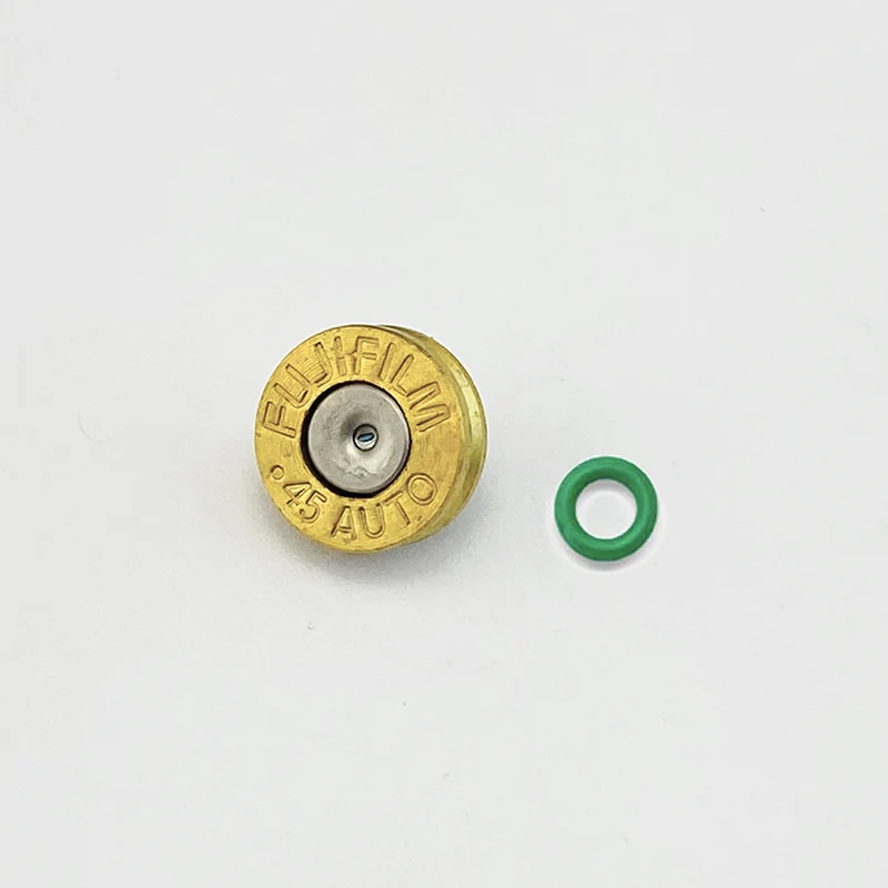 H62 Brass .45 AUTO Letters LOGO Bullet Shell Style Camera Shutter Button Screw Rivet Stud for XE5 XM5 XT5 XT50 m/q3