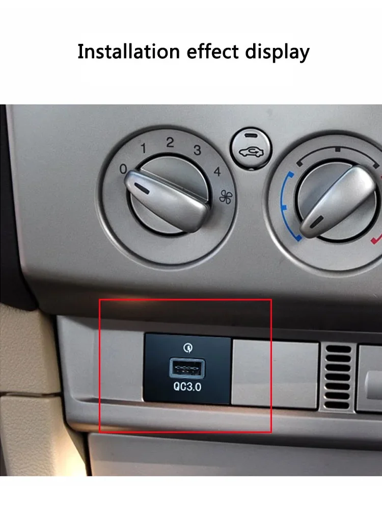 Complete 1PC Quick Charge Cigarette Lighter Car Charger QC3.0 USB Interface Socket Fast Car Charger For Ford Focus 6