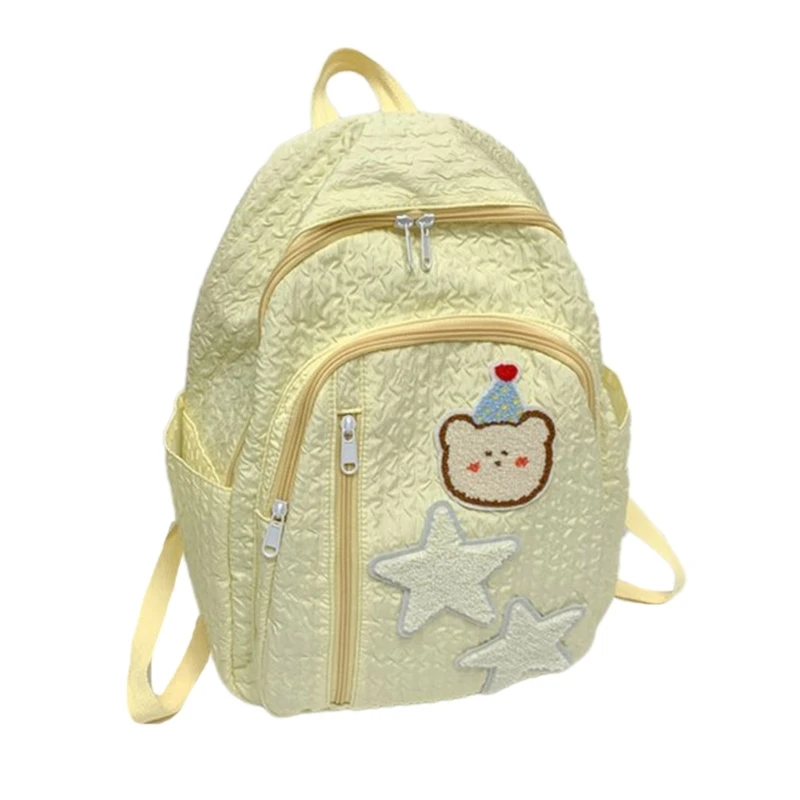 Japanese Star Bear School Bag Laptop Backpack Large Capacity Travel Daypack Book Bags for Student Teenager