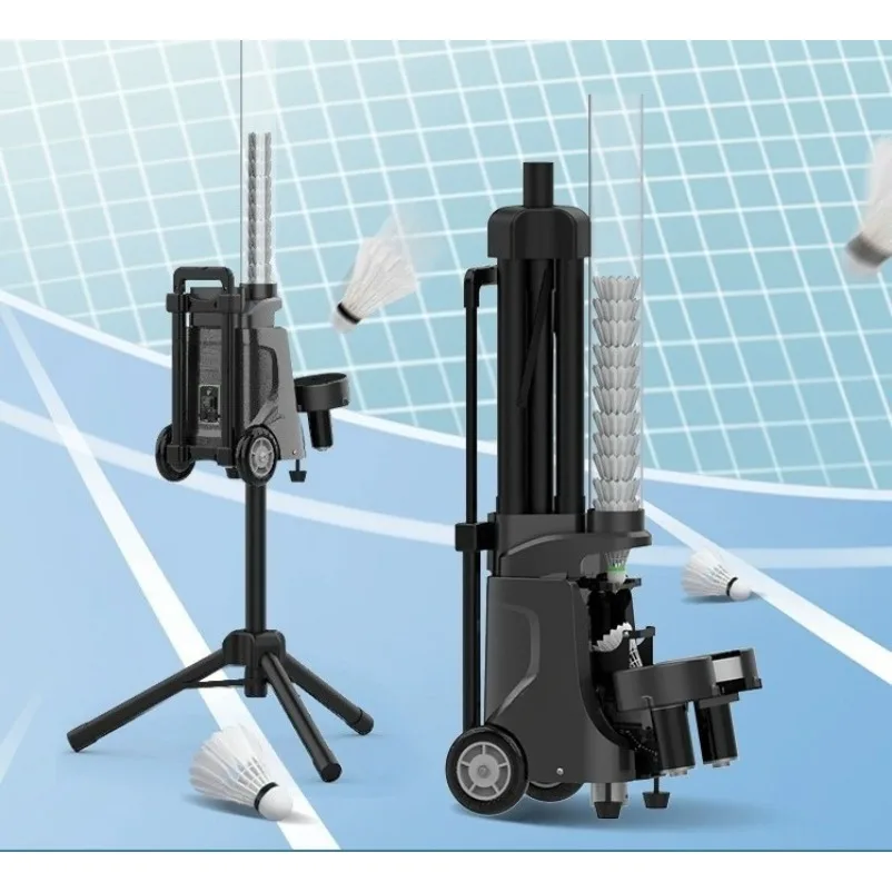 Portable Mini Badminton Feeding Machine PB‑Mini Single‑Tube Shuttlecock Launcher