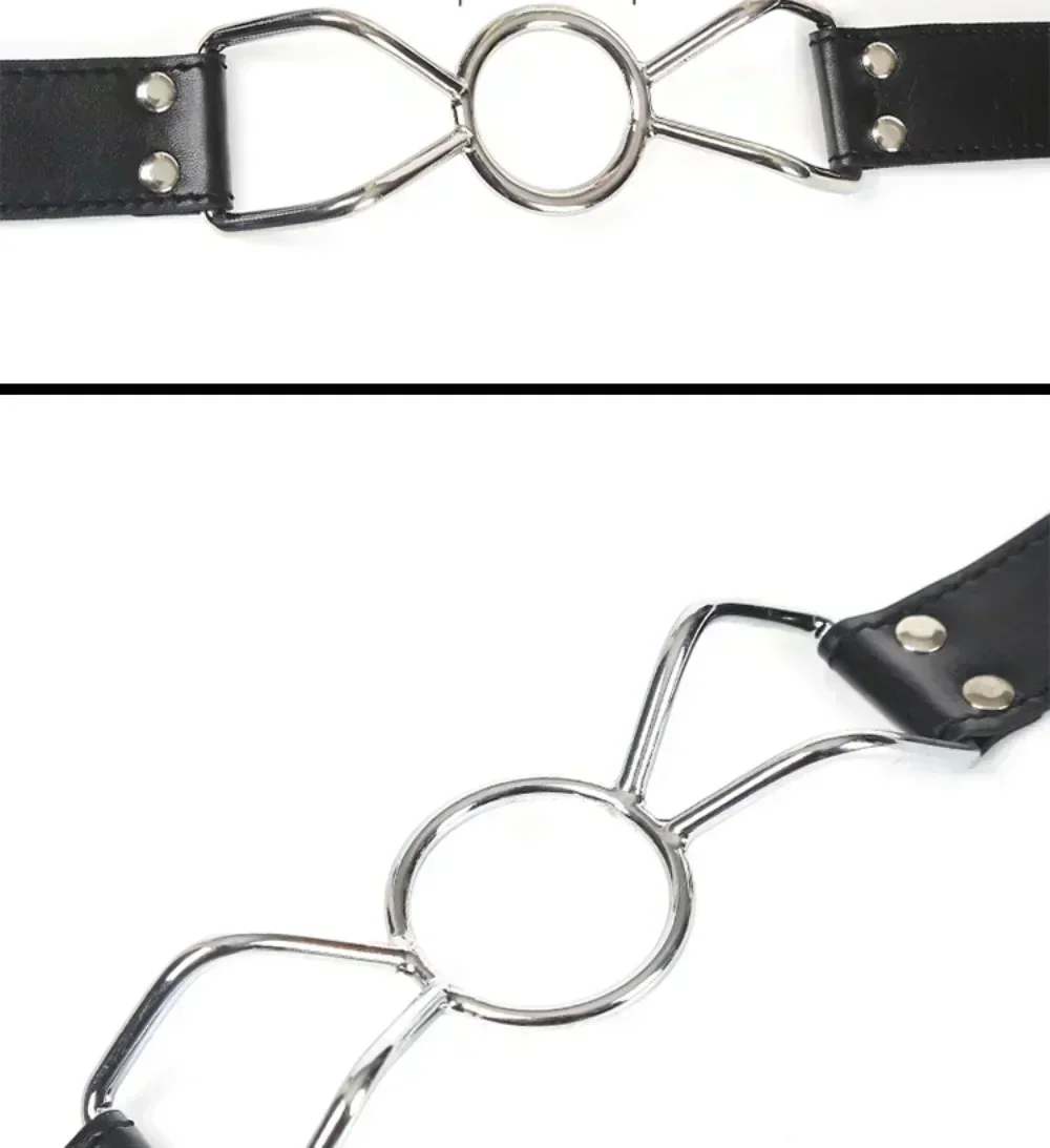 Sex Slave Metal O Ring Open Mouth Gag Fetish Bdsm Bondage Restraints Erotic Toy Sex Toy for Women Couples Bdsm Sm Adult 18+