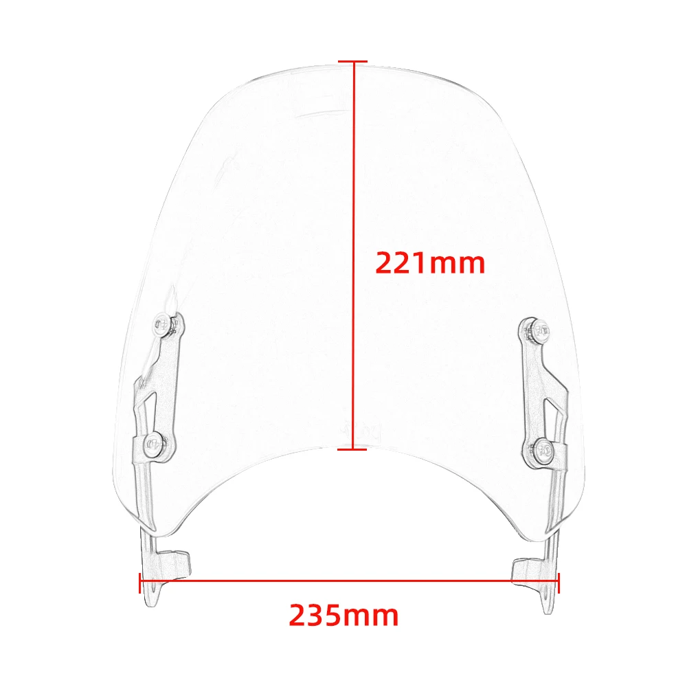 For Speed Street Twin 1200 2019 2020 Wind Motorcycle Windscreen Windshield Wind Shield Airflow Deflector Visor With Brackets