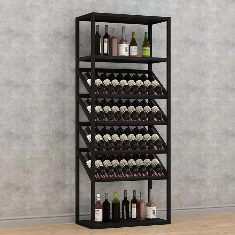 Modern Luxury Custom Stainless Steel Wine Bar Cellar Wall Large Wine Whiskey Glass Thermostatic Wine Storage Cabinet Living Room