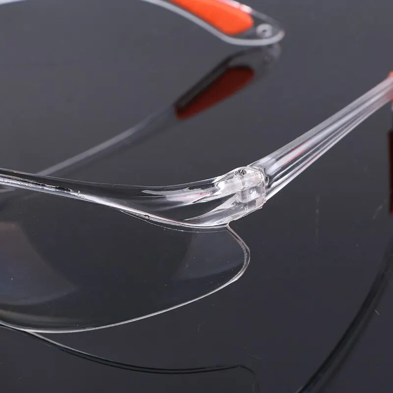 Lab Work Safety Eye Protective Glasses PC Material Anti Impact Wind Dust Proof Goggles Safety Riding Clear Glasses