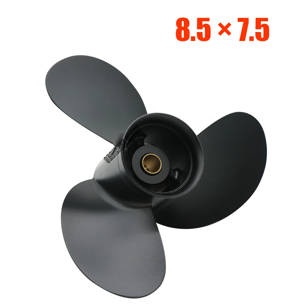 

Outboard Propeller 8.5x7.5 Fit Tohatsu Mercury Engines 8HP 9.8HP MFS8/9.8 NSF8/9.8 9.9HP 12 Tooth Splines 3B2B64515-1