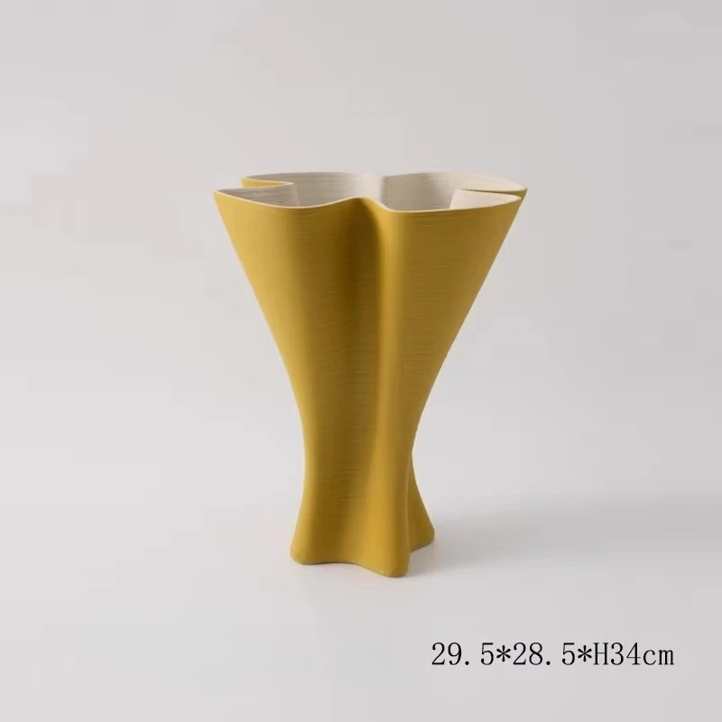 Factory Direct Compatible with3D printing ceramic vase art decoration simple modern model room sales office desktop flower ornam