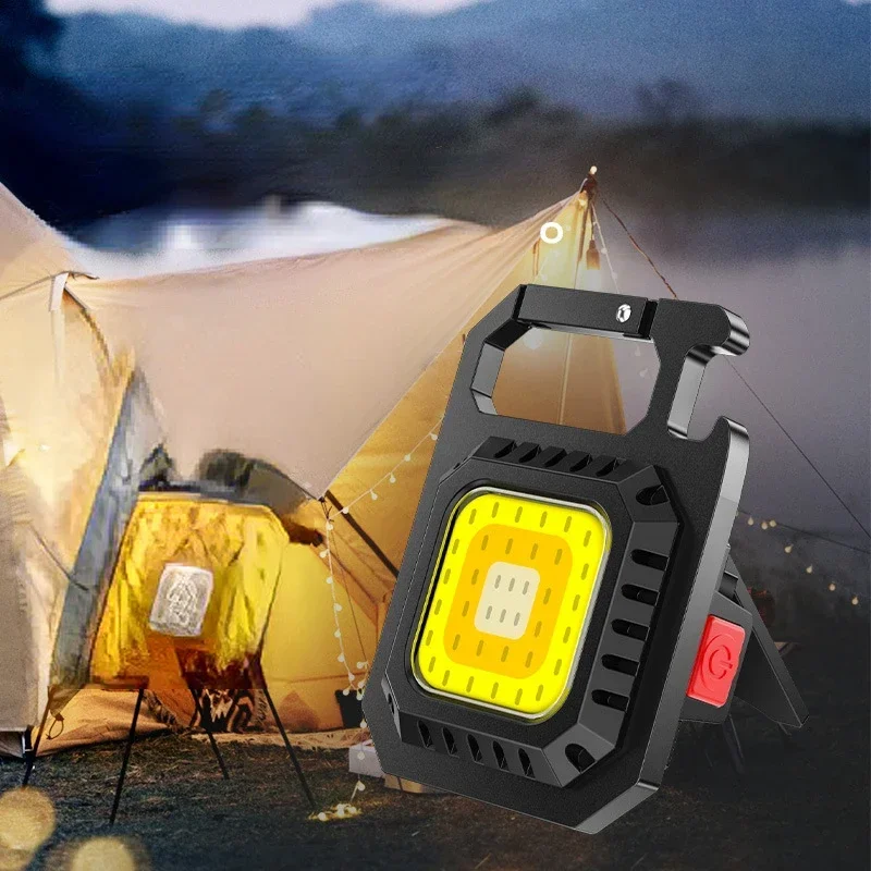 

Mini Keychain Camping Lamp – Multipurpose Outdoor Light, Portable Whistle, Window Breaker with Strong LED for Camping