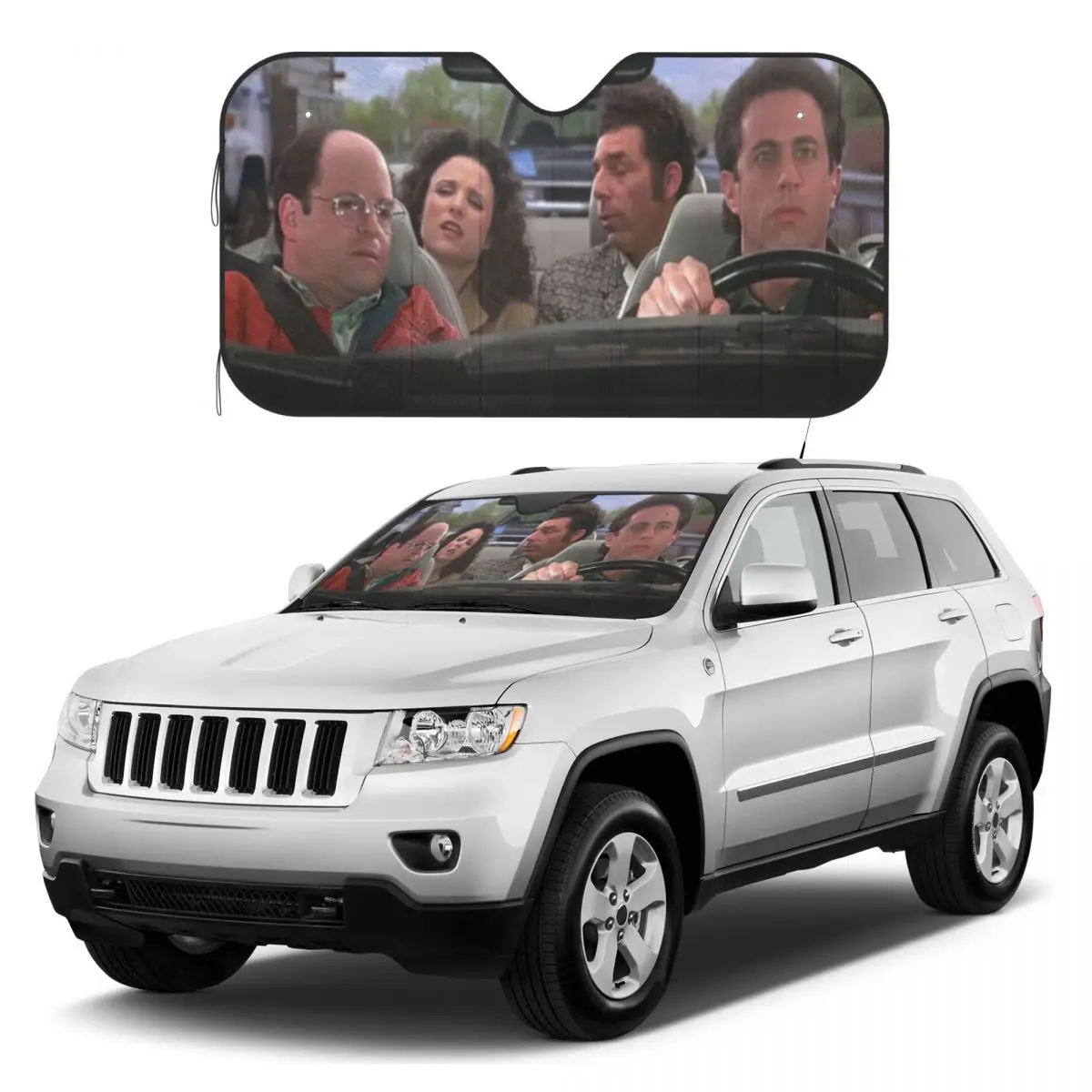 Seinfeld Is Coming To Netflix Of Friends Funny Car Windshield Sunshade foil anti ultraviolet sun visor for automobile windshield