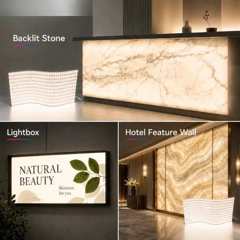 Dimmable flexible LED backlight board, ultra-thin curved surface design