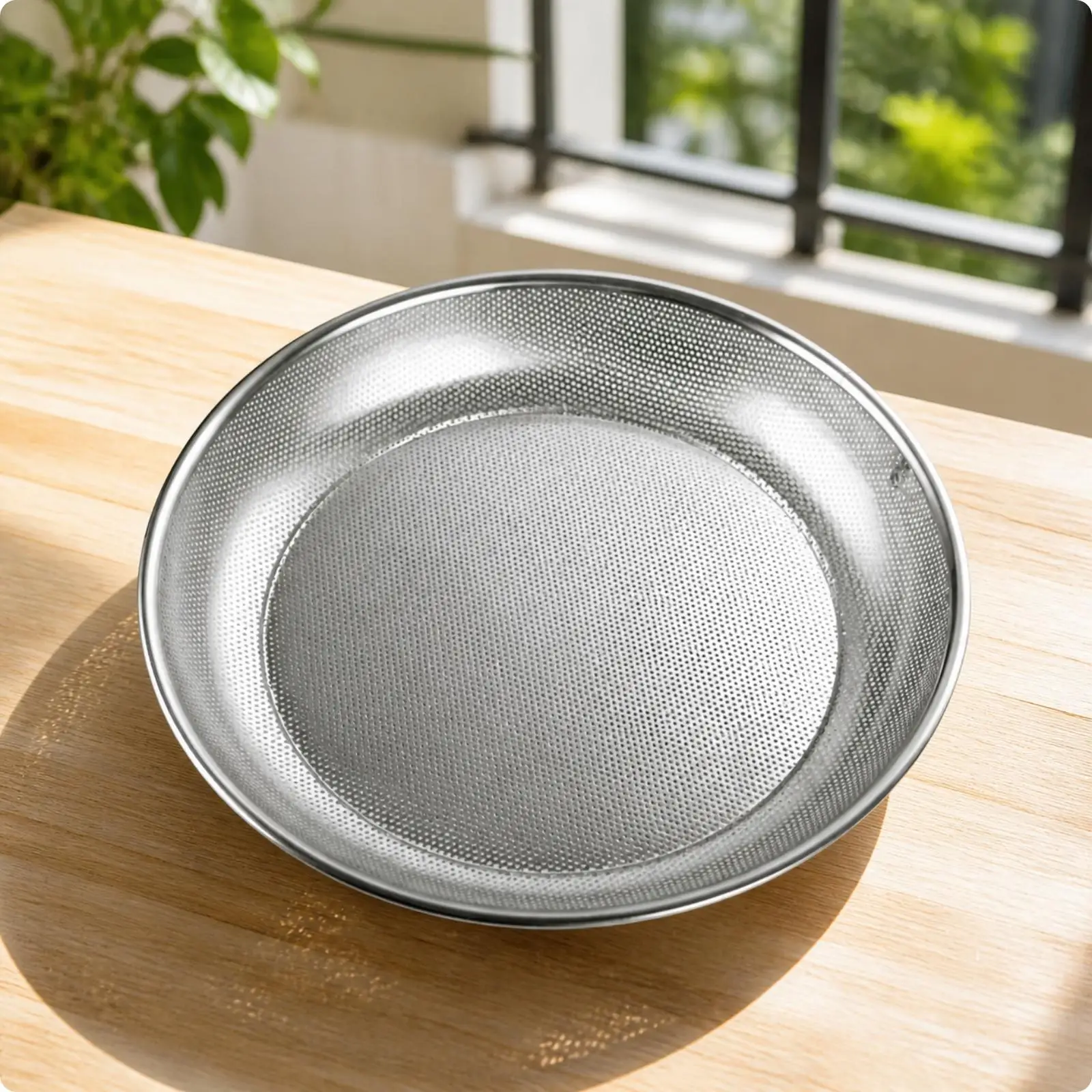 Stainless Steel Sifter Fine Mesh Strainer for Kitchen Pasta Vegetable Draining Colander Tool