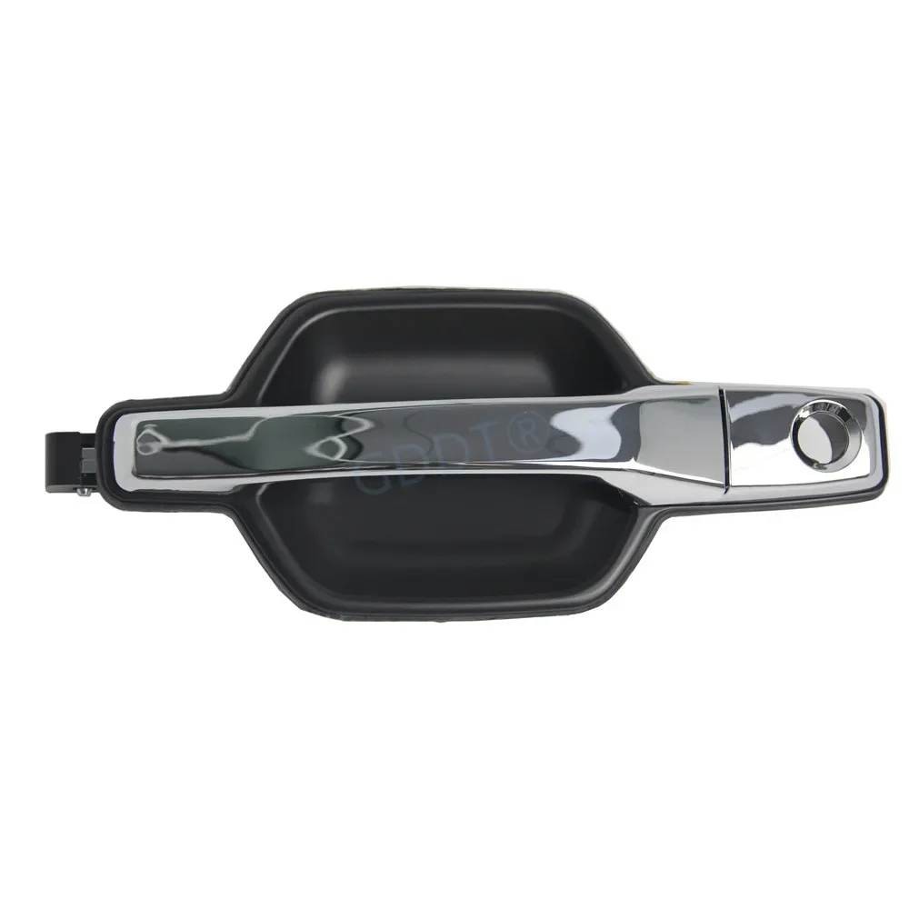 

1 Piece No Painting LHD Door Handle For Pajero V97 V93 V87 V98 Black Color With Chrome Strip For Montero