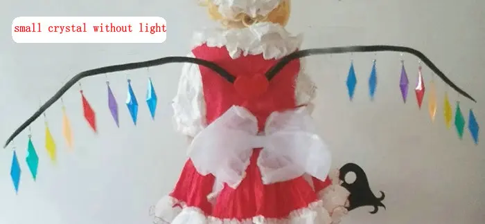 Touhou Project Flandre Wing Cosplay Rekwisieten Flandre Scharlakenrode Vleugels Met Kristal Met Lichte Cosplay