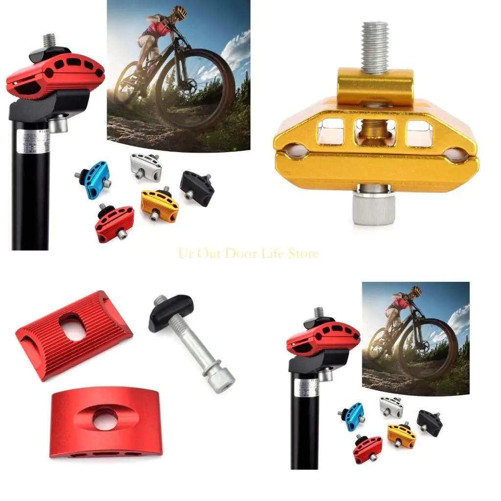 

77UF алюминиевый сплав велосипедный подседельный штырь зажимная головка велосипедный подседельный штырь седла трубная головка