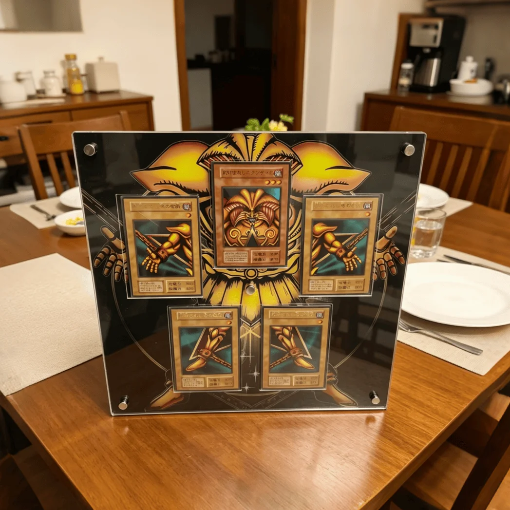 Acrylic Card Brick Display Stand Trading Card Holder For Yu‑Gi‑Oh Exodia The Forbidden One Card Storage Collectible Display Toy