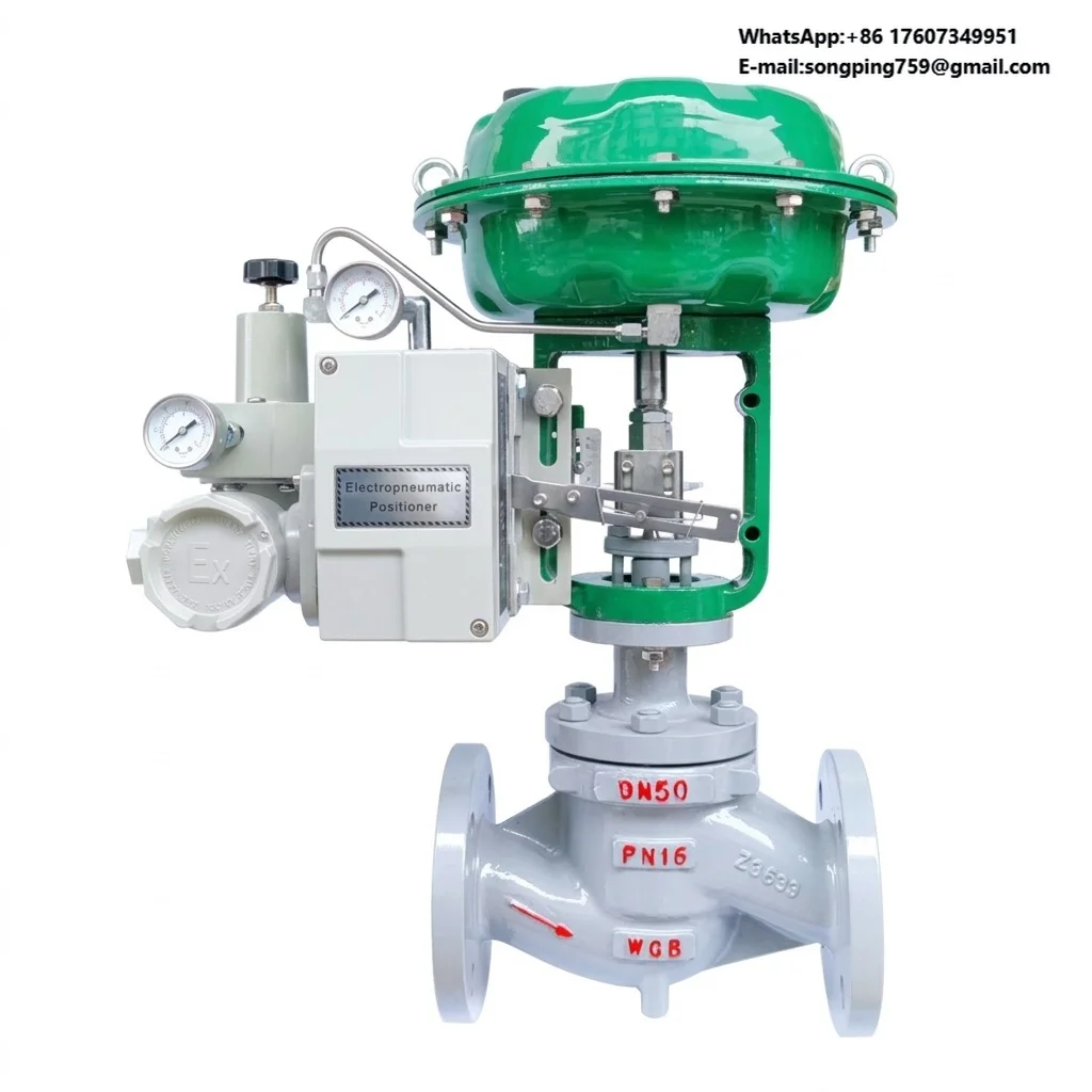 ZJHP-16C/P Pneumatic Diaphragm Control Valve DN50 Single Seat High Precision Proportional Flow Pressure Regulating Cast Valve