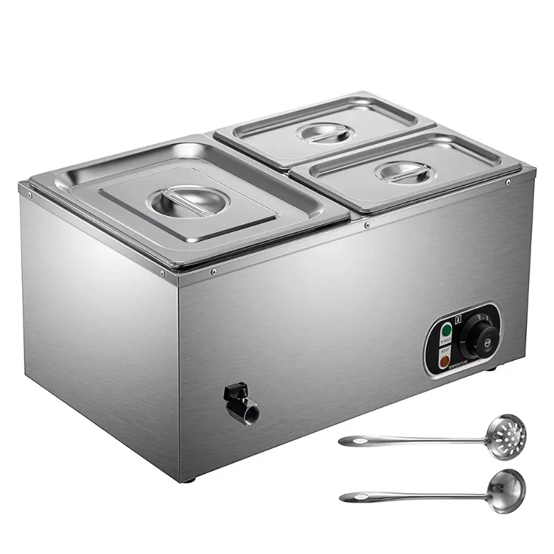 

Commercial 3 Pot Food Warmer Stainless Steel Electric Warmer Pot Buffet