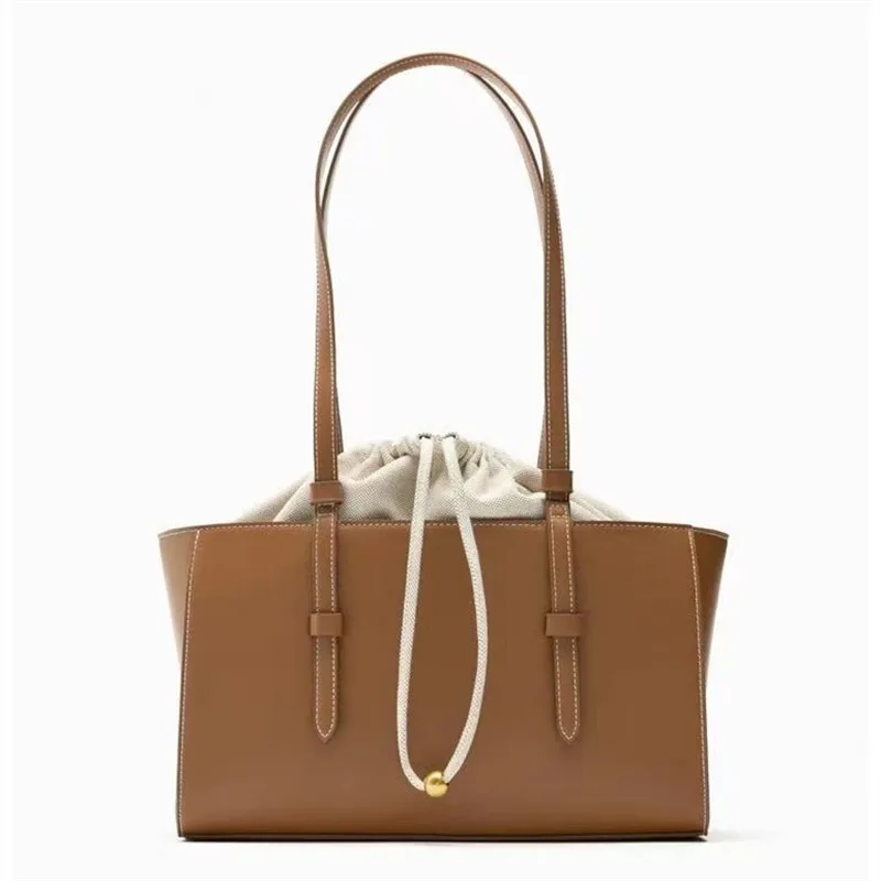 Borse per le donne Trend 2024, borsa da donna borsa a tracolla portatile con coulisse di tendenza transfrontaliera, borsa a secchiello Versatile