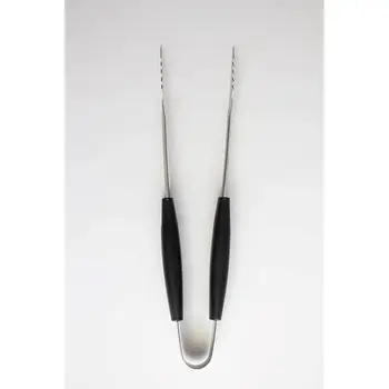 Zestaw narzędzi do grilla ze stali nierdzewnej, 3 elementy: widelec, szczypce, szpatułka, przybory do grillowania, wytrzymały plastikowy uchwyt, grillowanie 8 best sales narzędzia do grilla - №1