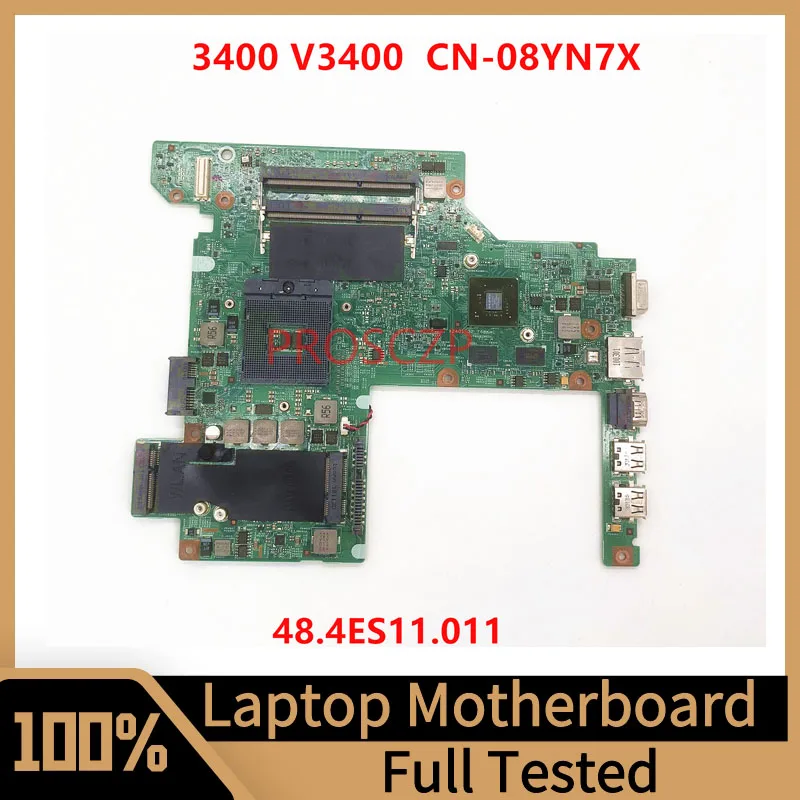 

CN-08YN7X 08NY7X 8NY7X Mainboard For DELL 3400 V3400 Laptop Motherboard 09297-1 48.4ES11.011 HM55 100% Fully Tested Working Well