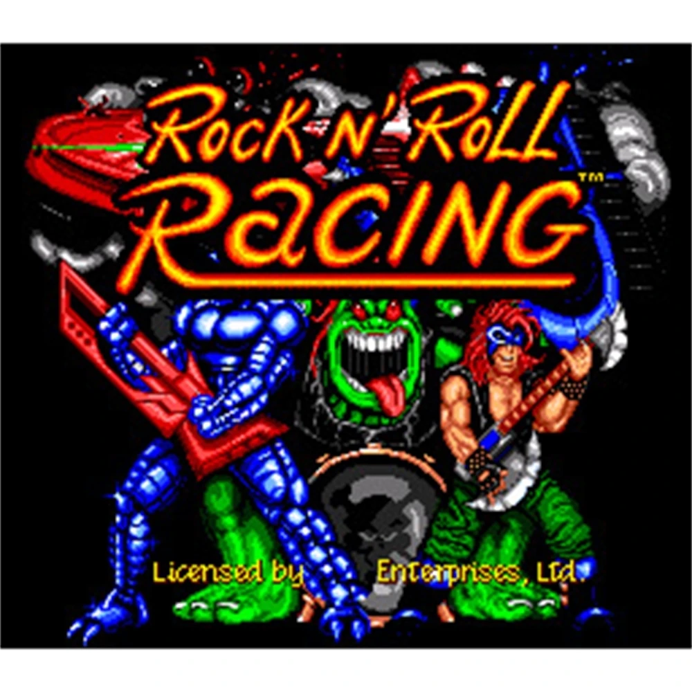 Rock'n Roll Racing Region Free 16Bit MD Game Card For Sega Mega Drive For Genesis