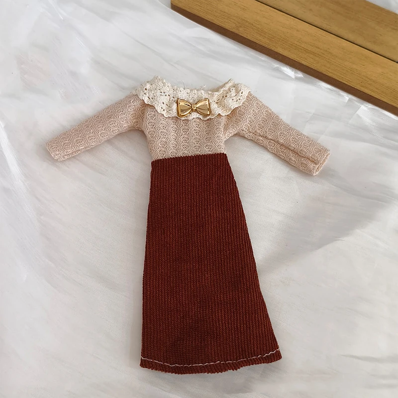 Neue 30 cm Puppe Spielzeug Kleidung Zubehör Retro Kleid Mode Prinzessin Puppe Rock Set Für Ihre BB 1/6 BJD Puppen täglichen DIY Dress Up