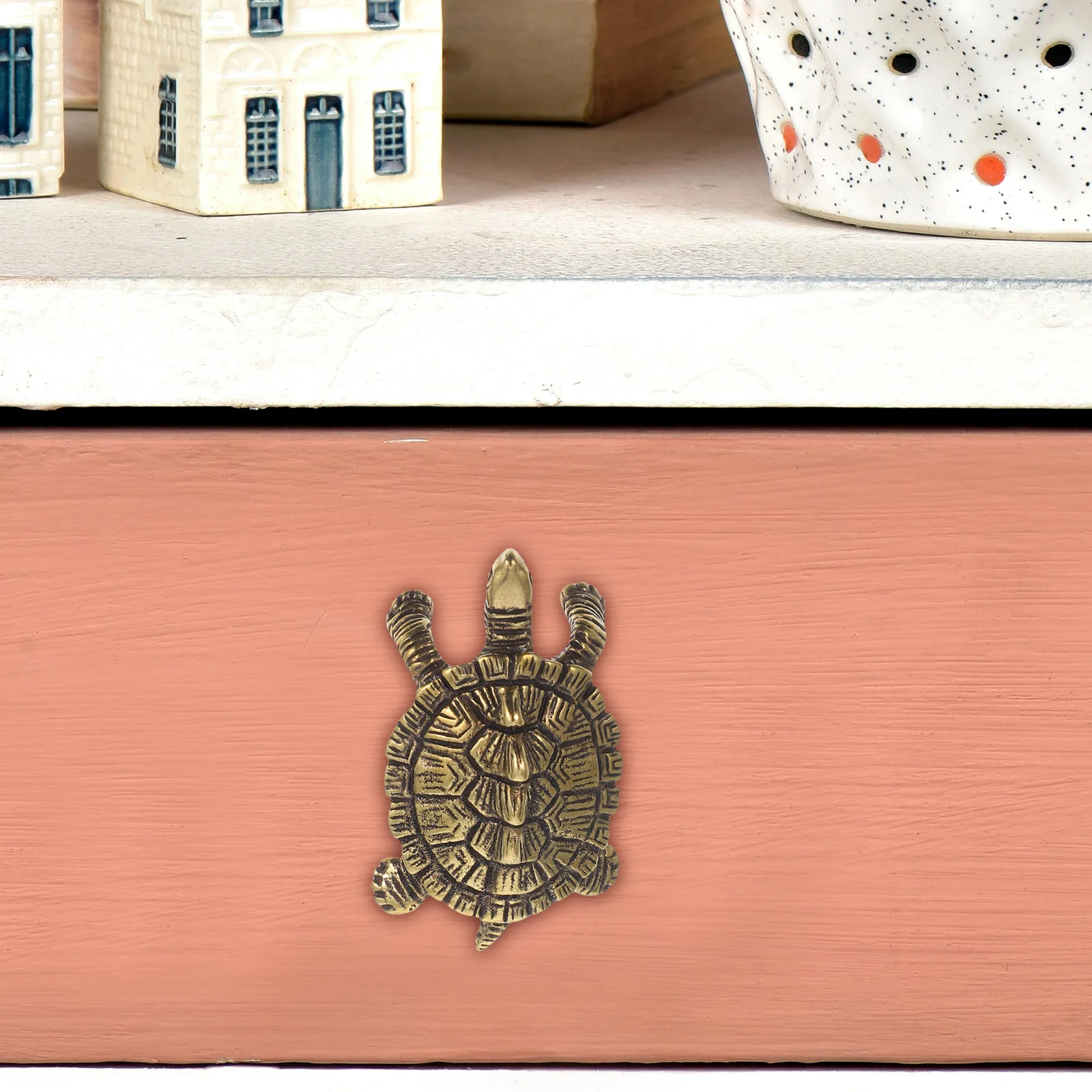 

Creative Turtle Cabinet Knob Brass Animal Handle for Drawer Wardrobe Closet Kitchen Furniture Decor Home Decorative Pull