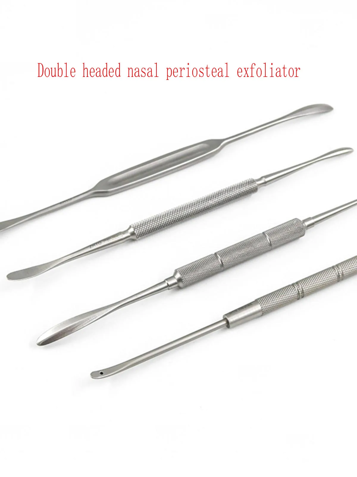 Nasal plastic surgery instruments - nasal septum peeling ion - rib cartilage nasal periosteum peeling - curette type suction