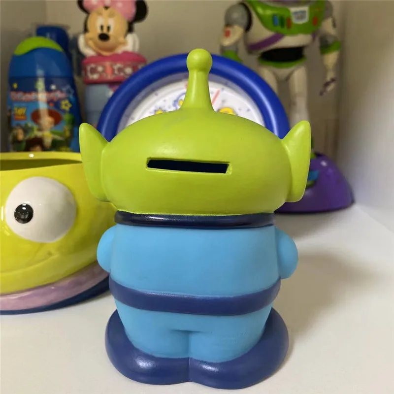 Cartoon Toy Story Alien Action Figure Toys Disney Movie Alien Piggy Bank Coin Bank Figure Model Toys 5.5-Inch