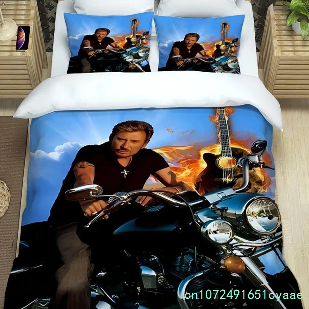 Rock Star Johnny Hallyday Bedding Sets Exquisite Bed Supplies Set Duvet Cover Bed Comforter Set Bedding Set Luxury Birthday Gift 3