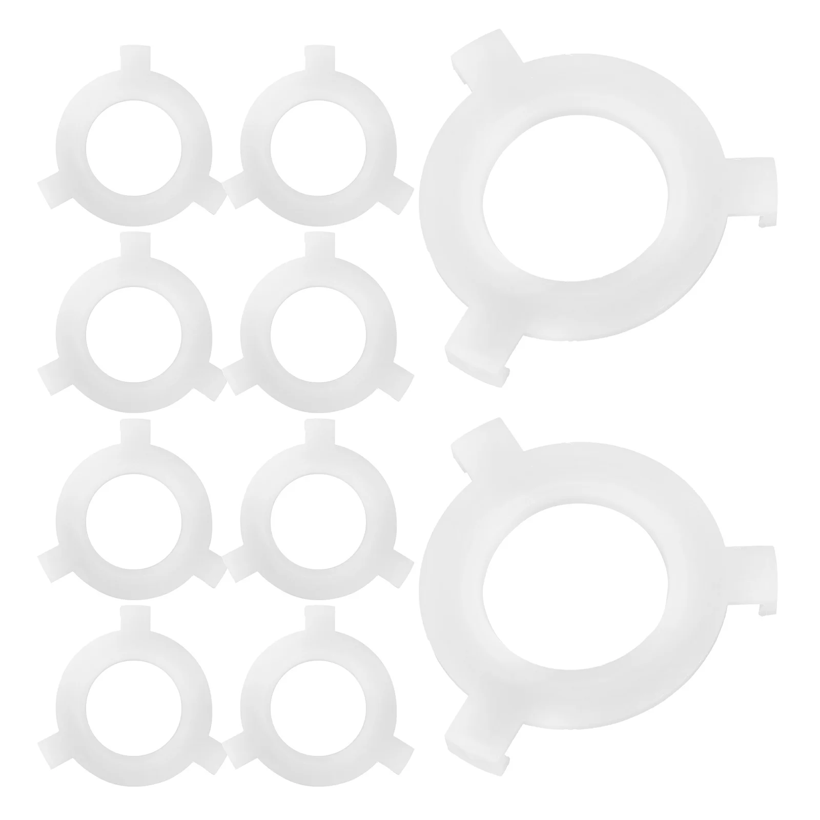 

20pcs E27 to E14 Lamp Shade Adapter White Plastic Conversion Ring Reducer for Light Fixtures Lampshade Accessories