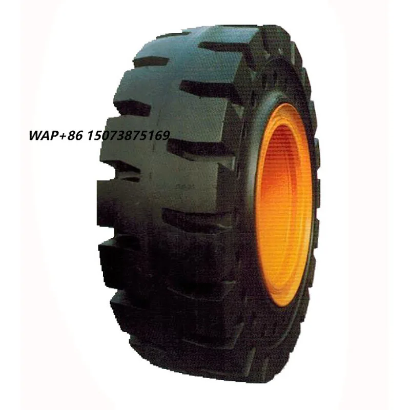 New 17.5-25 Solid Bias Tires for Excavator Backhoe Loader Condition Perfect