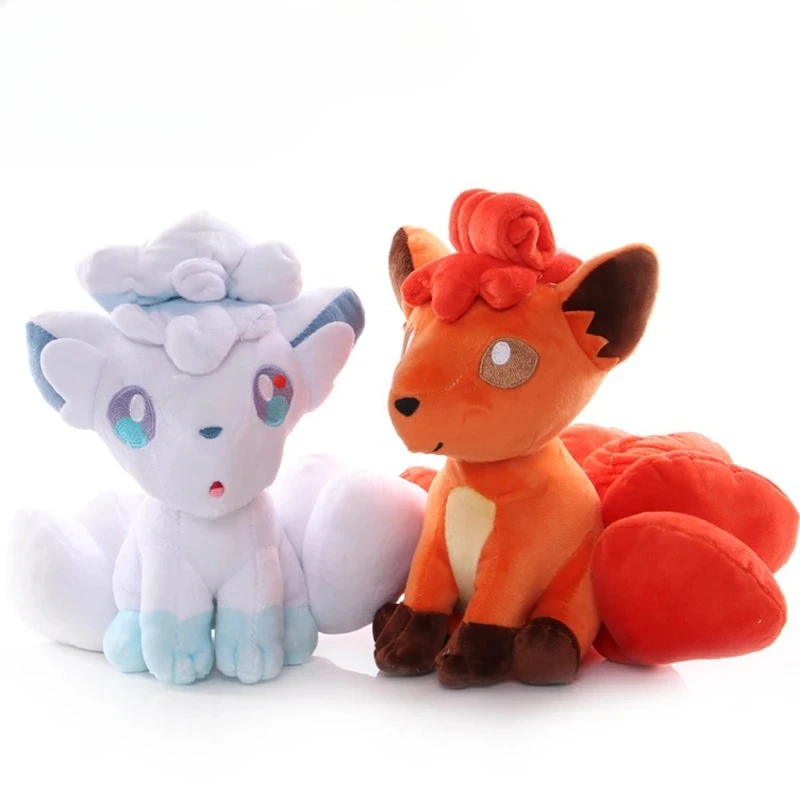 Image of Anime Vulpix Sitzende Niedliche Plüschtiere Sechsschwänziger Fuchs Plüschpuppen Kuschelkissen Geburtstagsgeschenk für Kinder Freunde Jungen