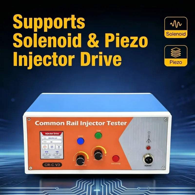 Тестер форсунок Common Rail CR-C V3 для проверки соленоидов, пьезоэлементов, сопротивления, емкости и высокого давления