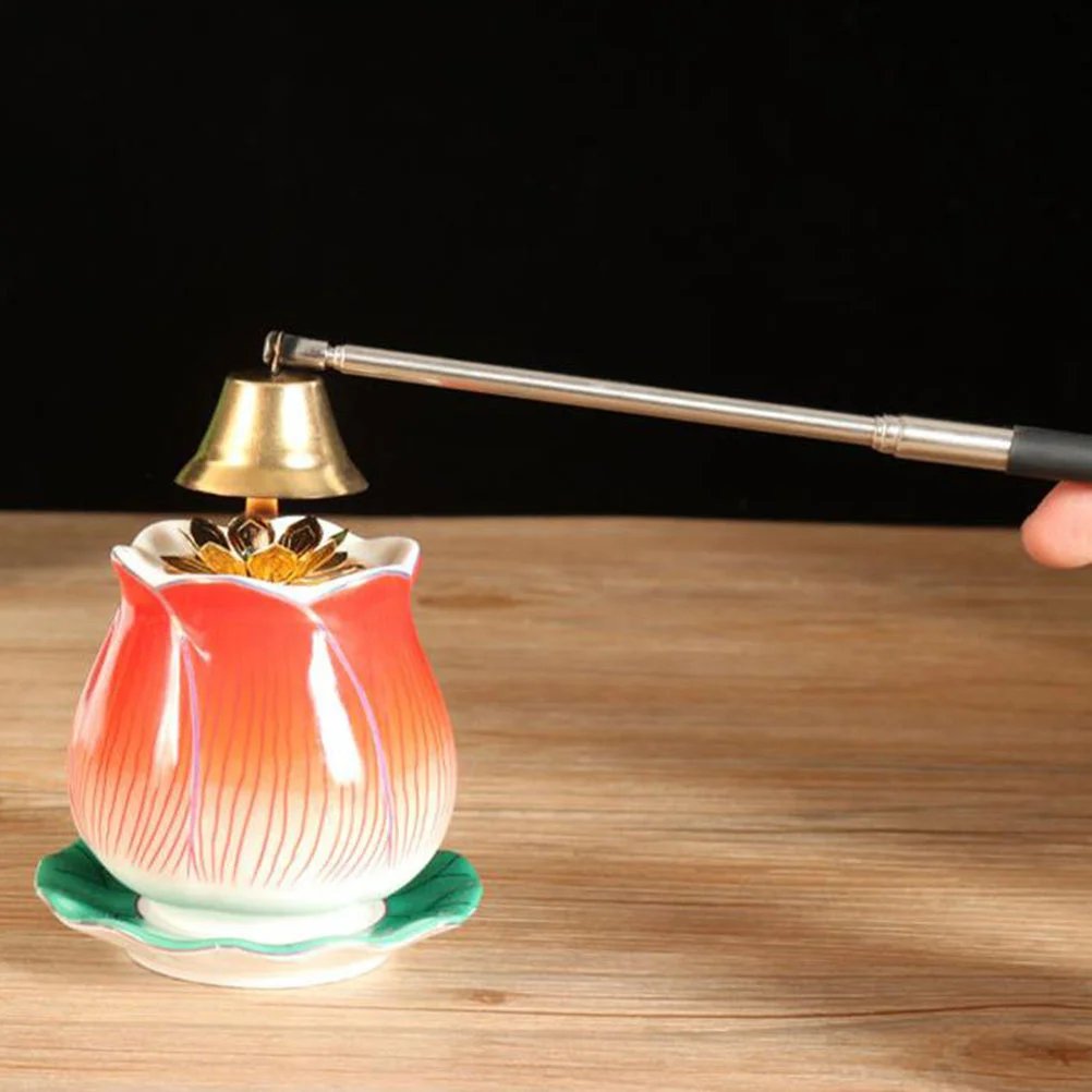 

Alloy Extinguish Snuffer 17-68Cm Telescopic Handle Fire Stopper for Aroma Scented Candles Long Reach Wick Cover Accessory