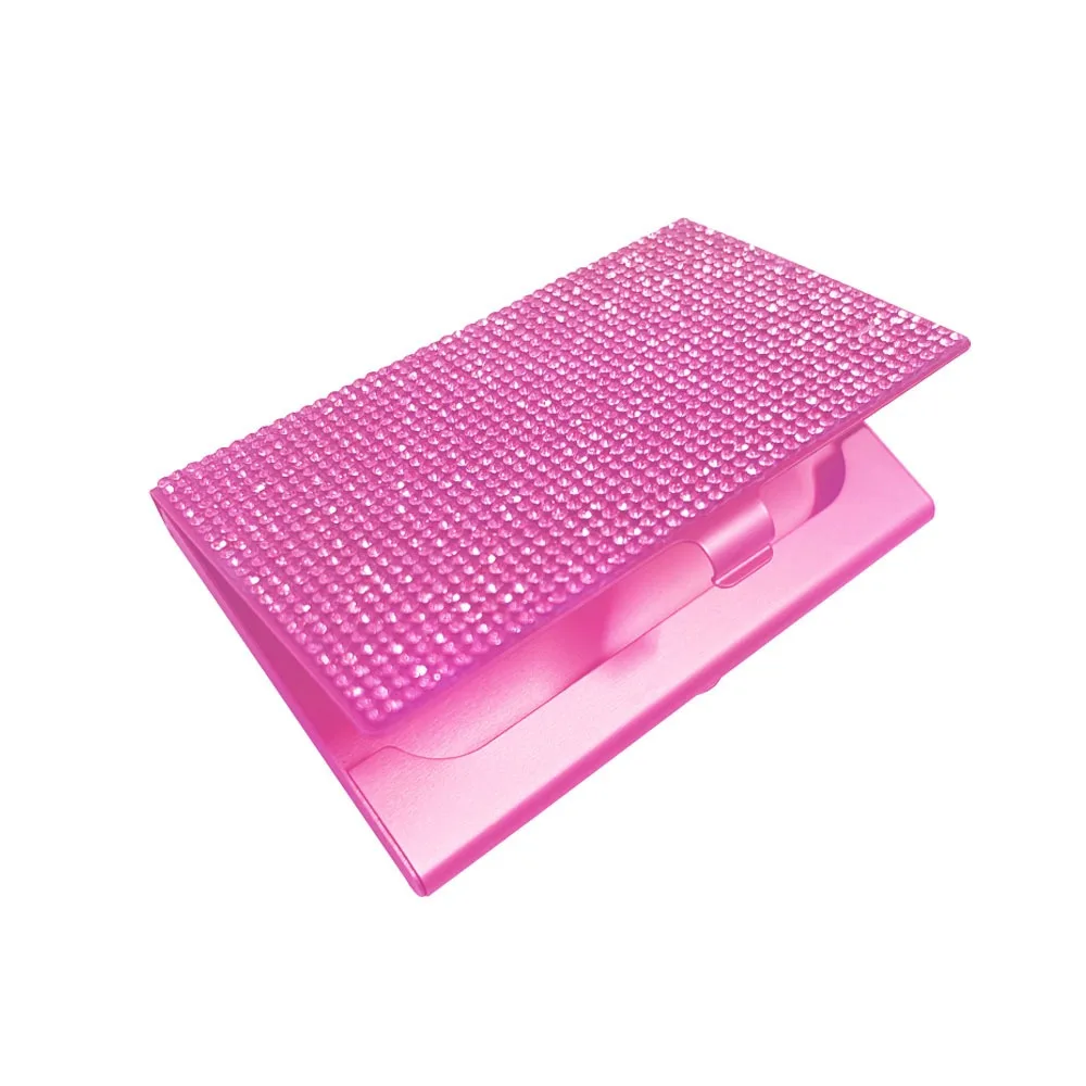 سبائك الألومنيوم الماس معدن بطاقة الأعمال حالة 10-20 ورقة سعة صغيرة ضئيلة بطاقة الأعمال حاملي بطاقات الأعمال المفاجئة