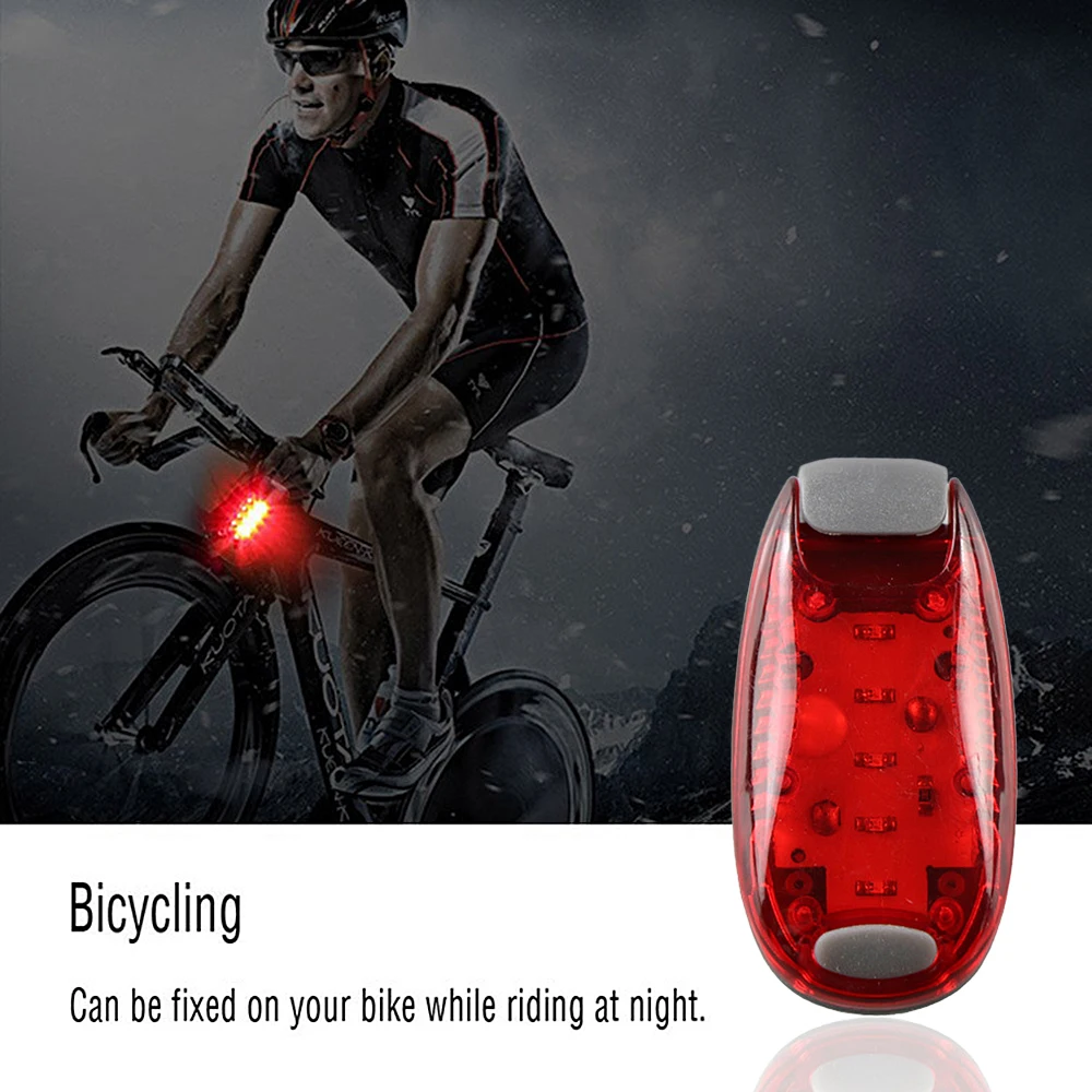 5LED Bicycle Riding Taillight USB Rechargeable Waterproof Safety Warning Light For Night Riding Helmet Backpack Light