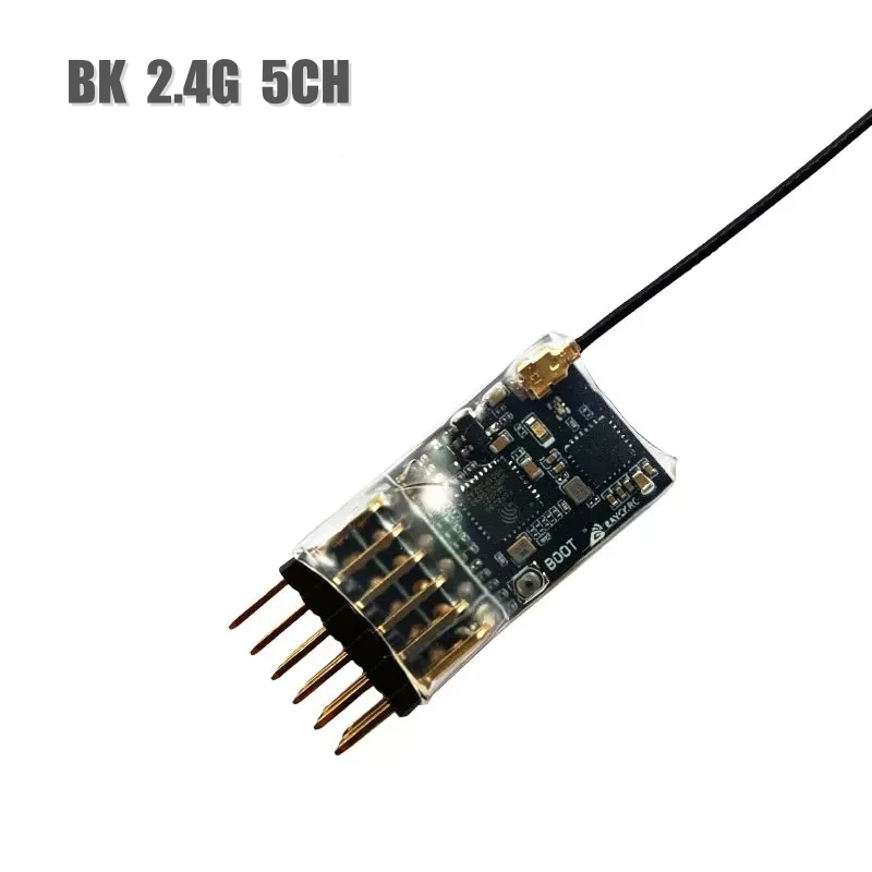 

ELRS 5CH 2.4Ghz PWM ExpressLRS Receiver With 2.0dBi 2.4G Copper Pipe Antenna Support ELRS 3.0 PWM/CRSF Protocol for RC FPV Drone