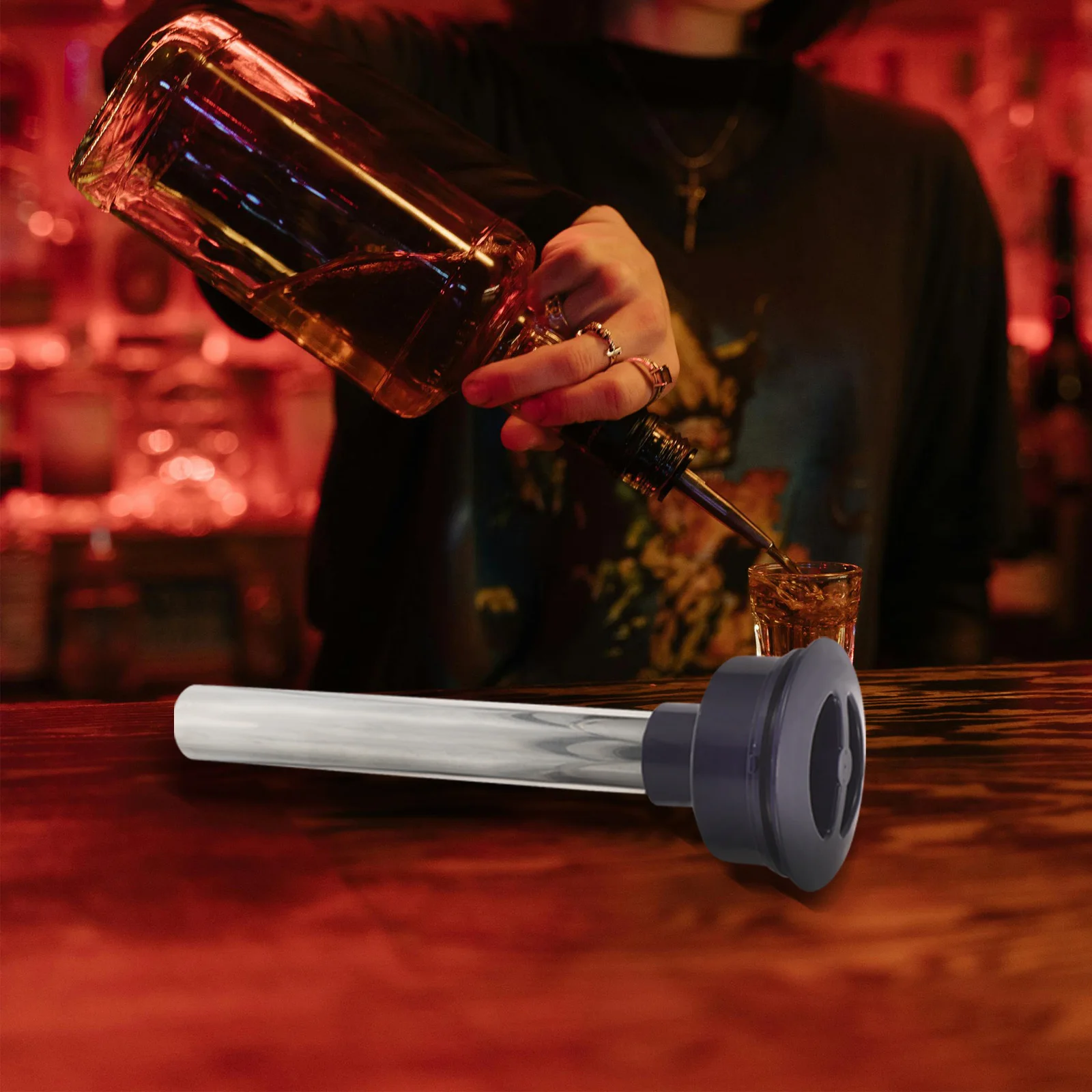 

Stainless Steel Ice Column Tube Cooling Rod for Drinks Bar Home Gatherings Reusable Ice Cubes Beverage