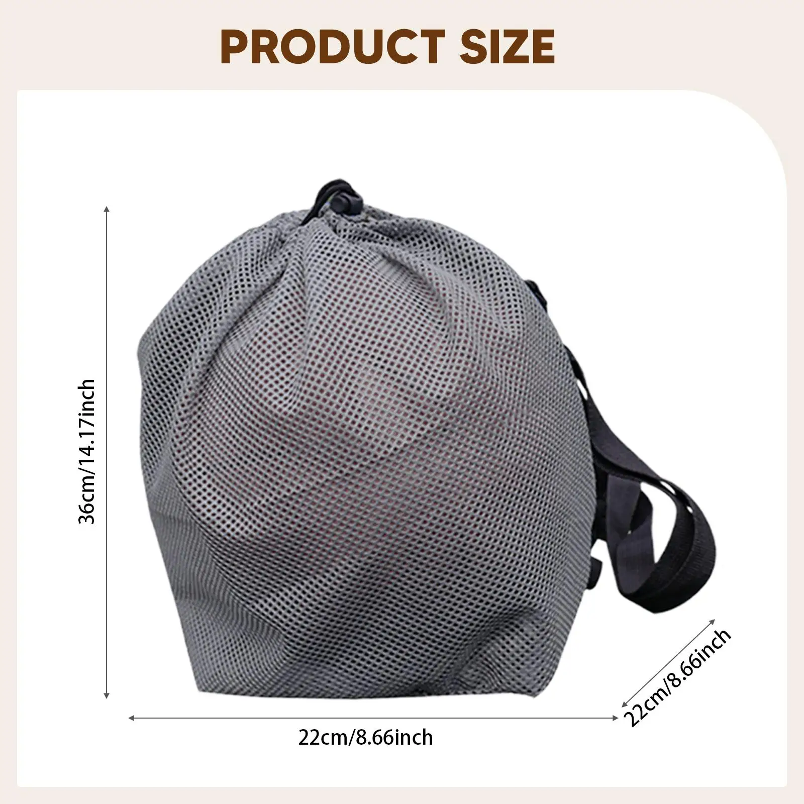 حقيبة كرة رياضية شبكية للرجال والنساء تحمل حقيبة كرة السلة للسفر في صالة الألعاب الرياضية وكرة القدم