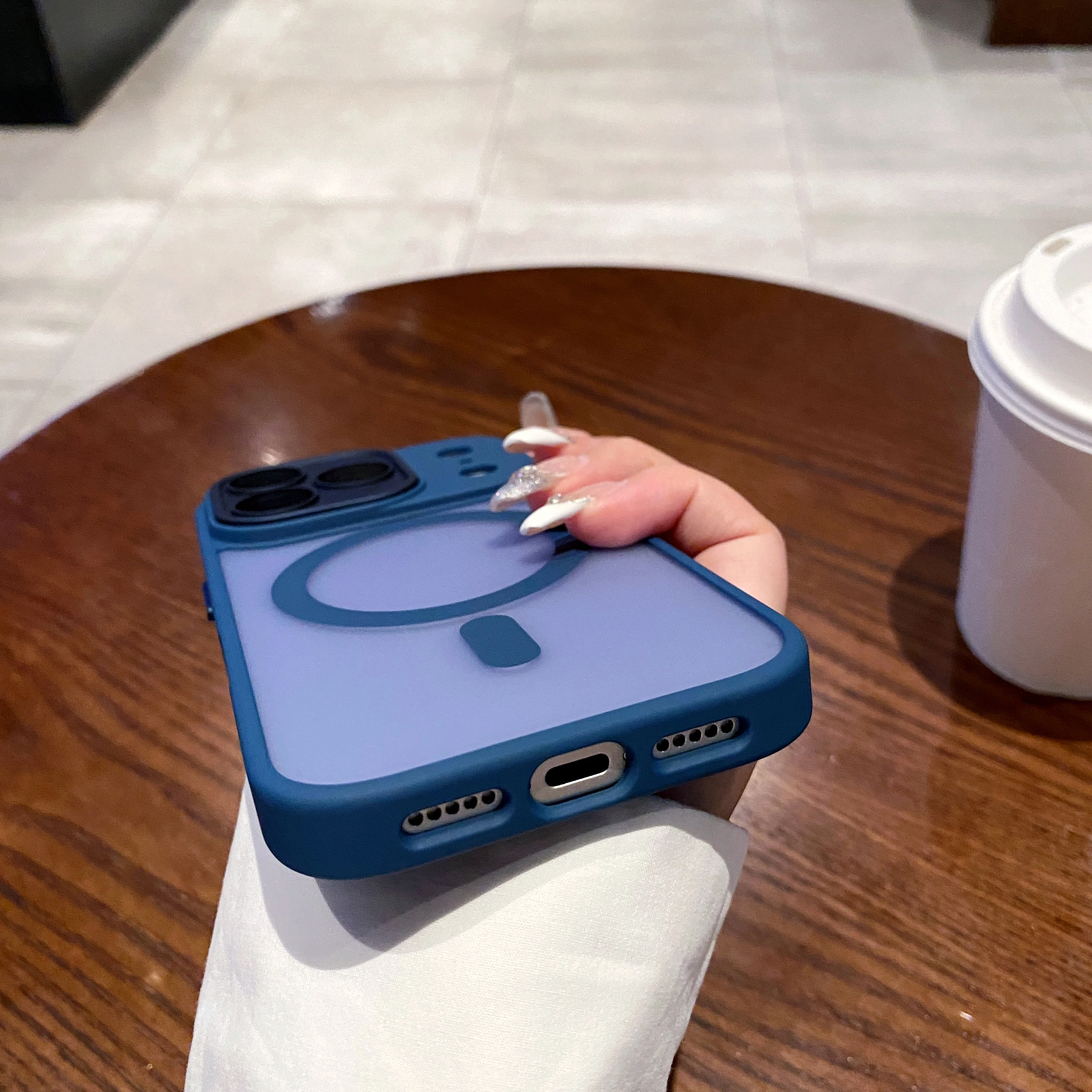 Luxury Matte Magnetic Wireless Charge Case For iPhone 17 Pro Max 17 Air 17 Pro 17 Lens Glass Film Clear Hard Bumper Back Cover - náhled 6