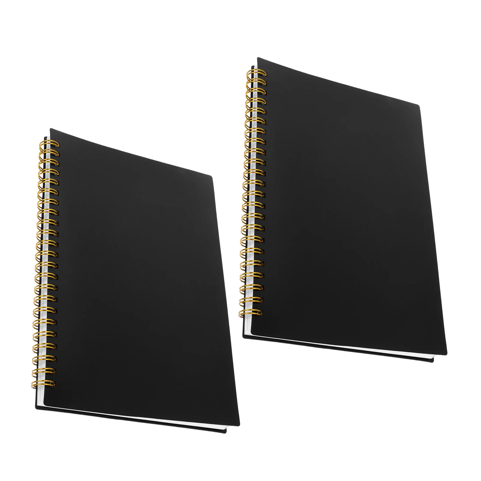 

2pcs Horizontal Ruled Ledger Book Twin-Wire Binding Expense Tracking Notebook For Small Business Bookkeeping Budget Planner