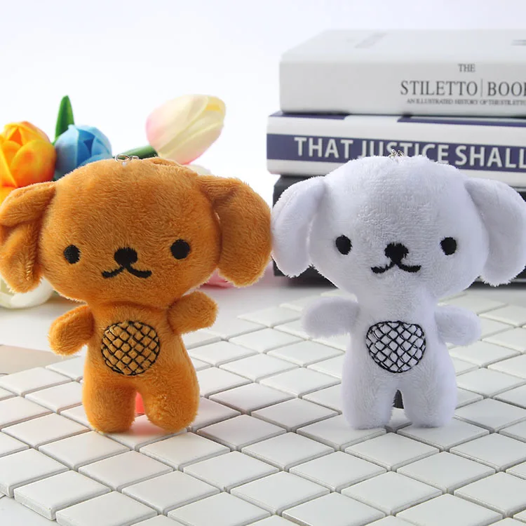 Porte-clés en peluche de 10CM, Animal en peluche mignon, breloque de téléphone, cadeaux de mariage, 1 pièce