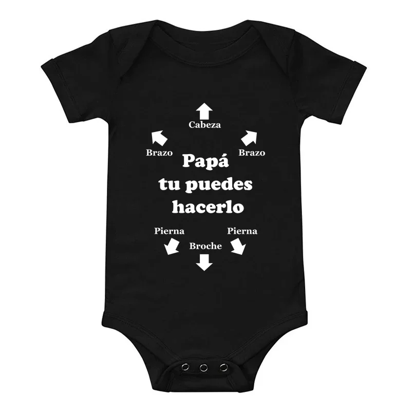 Mono para bebé de papá Tu Es Le Meilleur, pelele bonito de verano, ropa para niños y niñas, trajes, ropa para bebé, regalo para el Día del Padre