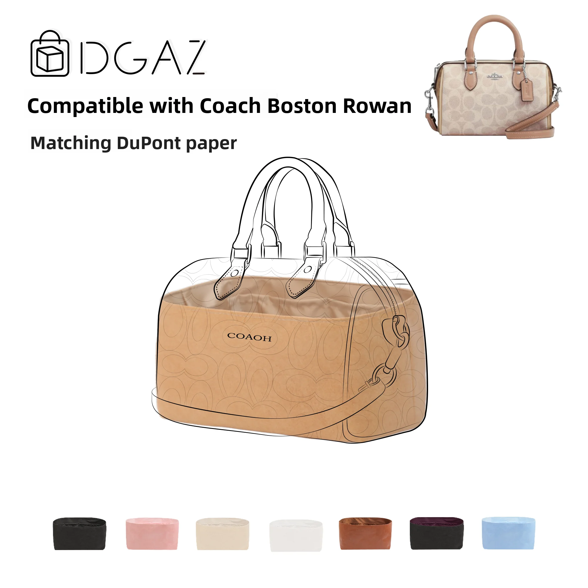 

Сумка-органайзер AZ Boston Rowan из бумаги DuPont с цветным дизайном, на молнии, для хранения