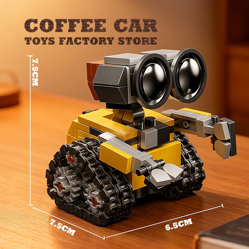 

Movie Sci-Fi Robot Building Blocks 217Pcs, Tracked Bot Model Kit, Collectible Desktop Decoration & Gift for Kids & Adults