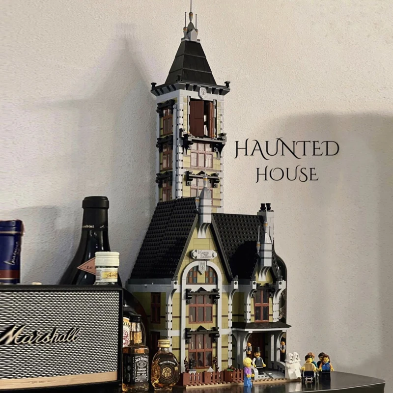

3231PCS Creative Fairground Haunted House Building Blocks With Figures 10273 MOC Assemble Bricks Toys Gift For Children Kids