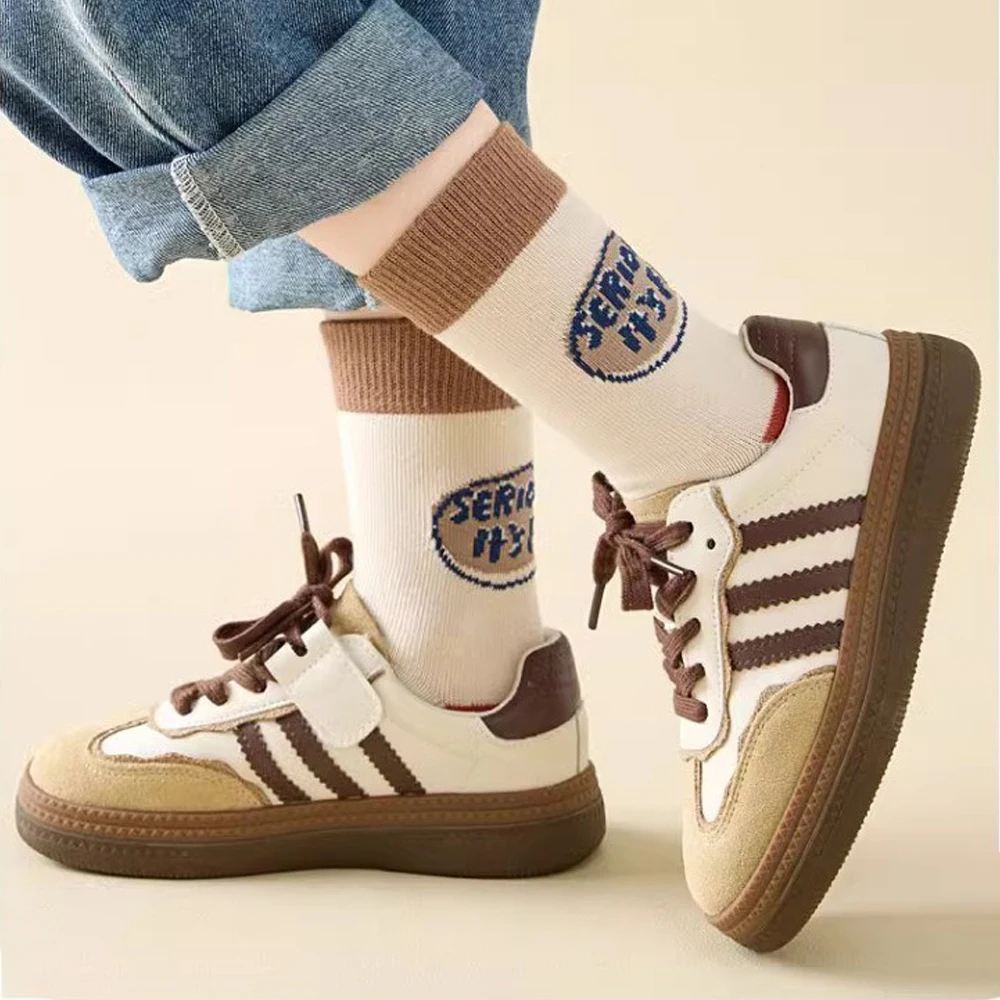 5 أزواج من جوارب الأطفال، جوارب متوسطة الطول للأولاد لطيفة على شكل جرو، جوارب متعددة الاستخدامات للطلاب، للخريف/الشتاء #2