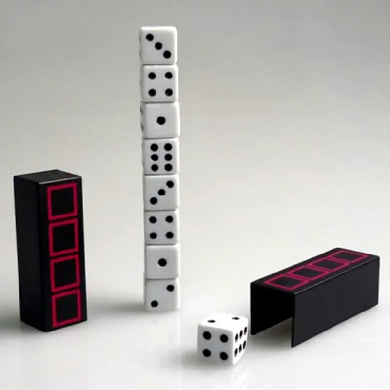 Tower of Dice Magic Tricks Funny Close Up Illusions Gimmicks Mentalism Props Multiplying Dices Production Magia Dice Tower Easy