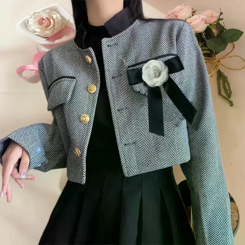 الرجعية كاميليا القوس بروش نسخة كلية نمط المرأة البدلة قميص تنورة موضة تنوعا طوق دبوس بروش الملحقات #2